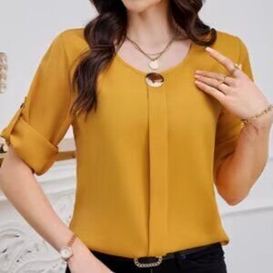 GOLDEN Gong Business Work Casual Blouse